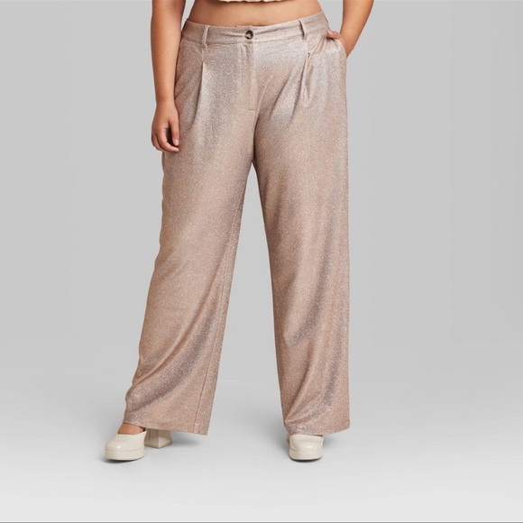 Wild Fable Gold Wide Leg Pants - Picture 12 of 13